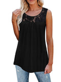 Women's Casual Lace Crew Neck Vest